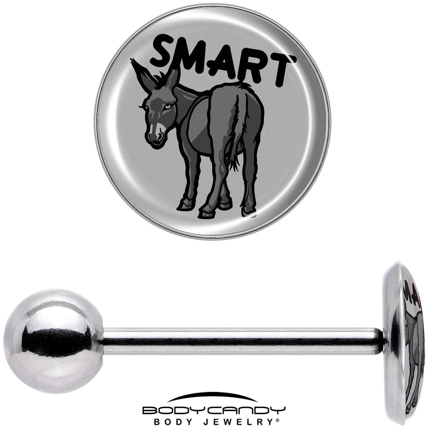 Donkey Smart Ass Barbell Tongue Ring by Onyx O