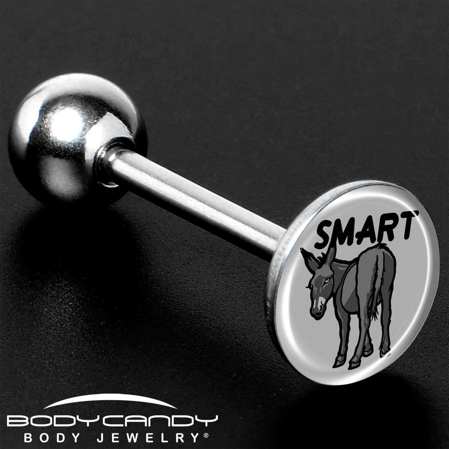 Donkey Smart Ass Barbell Tongue Ring by Onyx O