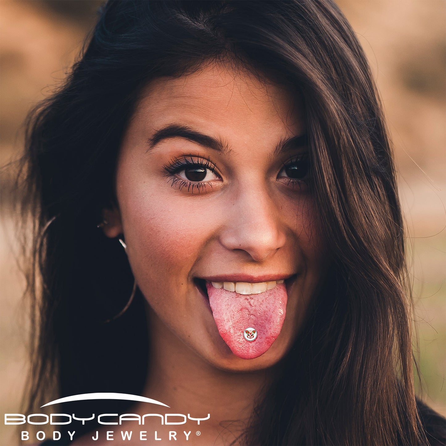 Stawberry Cow Barbell Tongue Ring by Onyx O