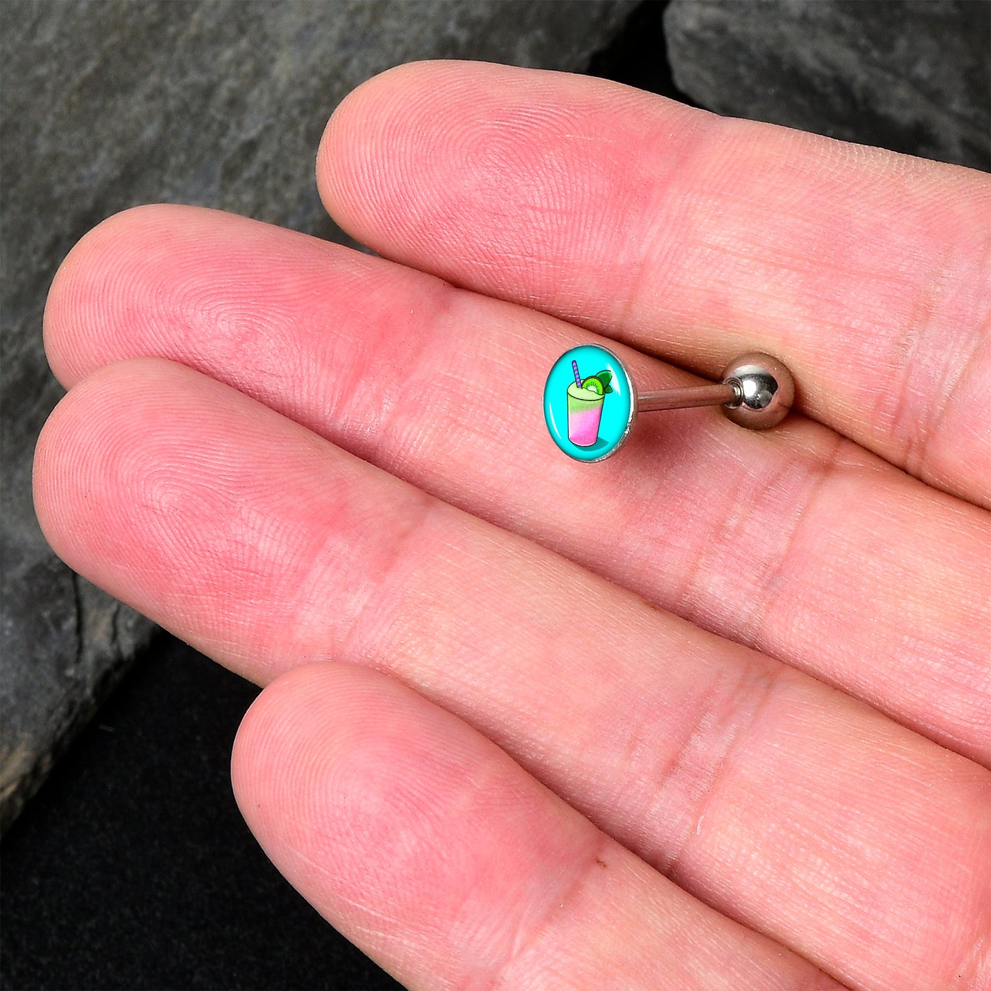 Summer Drink Barbell Tongue Ring by Onyx O