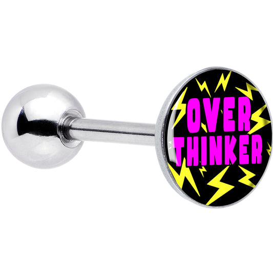 Over Thinker Impact Barbell Tongue Ring by Onyx O