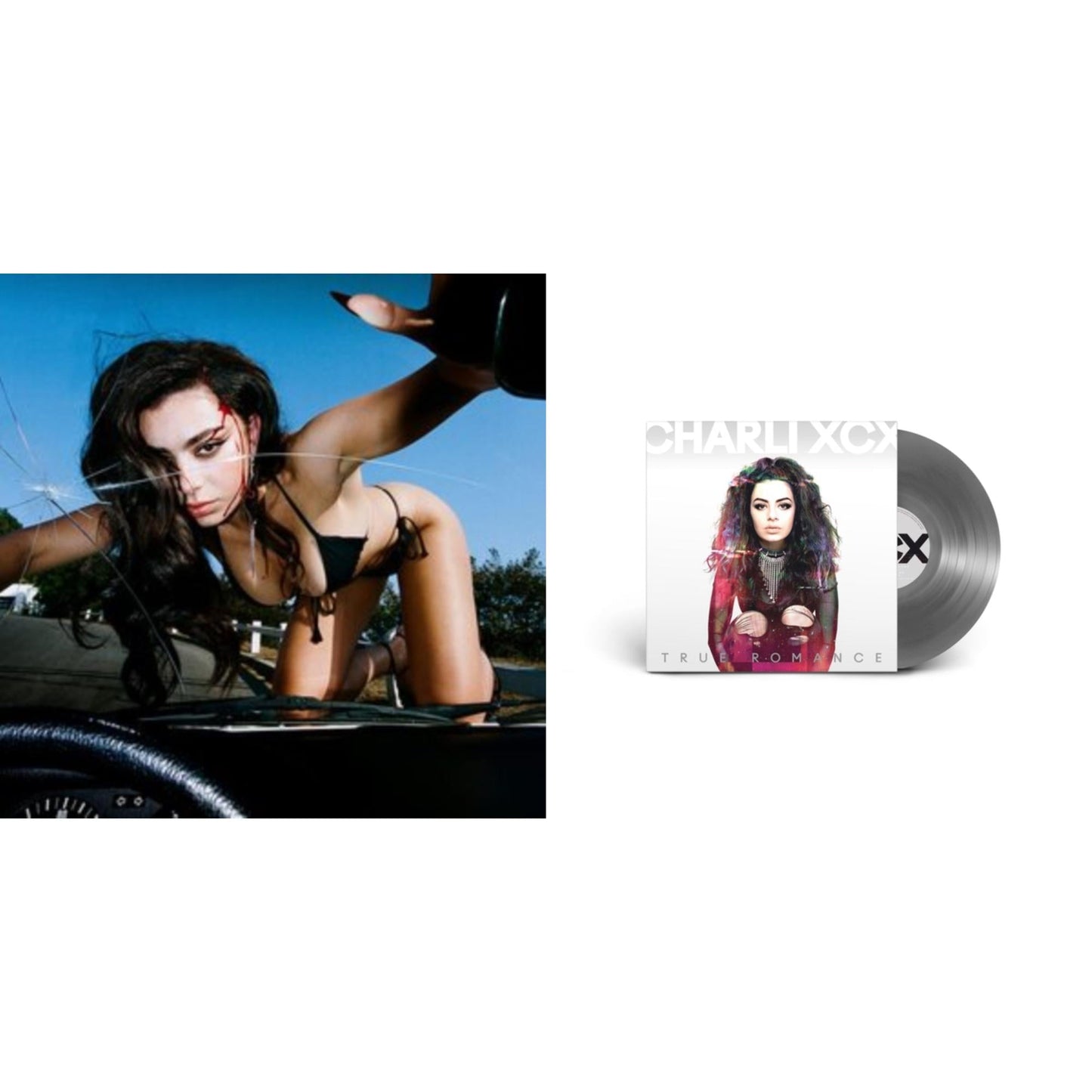 Charli Xcx - True Romance Original Angels Repress & Crash - LP Vinyl Bundle