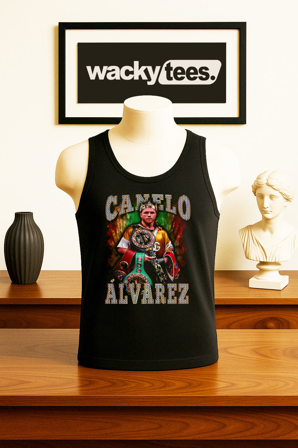Canelo Alvarez El Rey Del Boxeo The King Boxing Distressed Graphic Tee Shirt