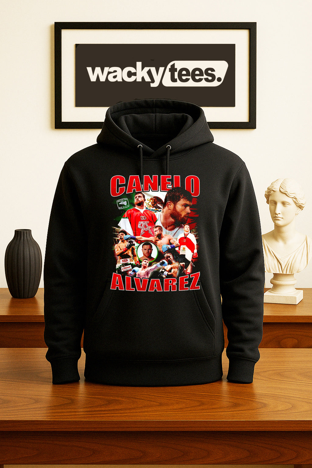 Canelo Alvarez Hecho En Mexico Bootleg Distressed Graphic Tee Shirt