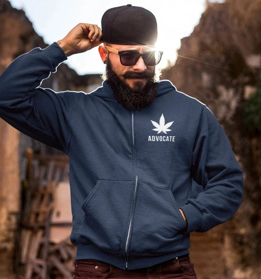 Cannabis Advocate Weed Zip Up Hoodies