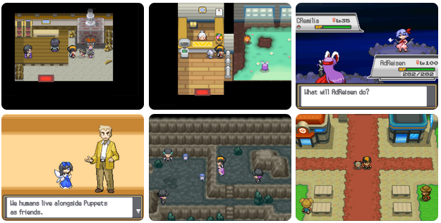 Pokemon Touhoumon HeartGold Nintendo DS Custom ROM Hack Video Game