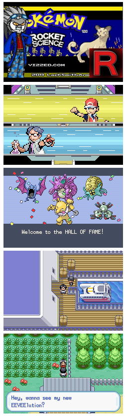 Pokemon Rocket Science GBA ROM Hack Video Game Cartridge Custom Gameboy Advance