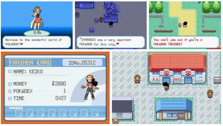 Pokemon Leaf Yellow GBA ROM Hack Video Game Custom Gameboy Advance