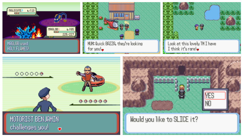 Pokemon Topaz GBA ROM Hack Video Game Custom Gameboy Advance