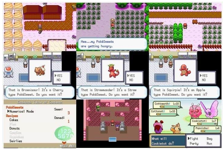 Pokemon Sweet Version GBA ROM Hack Video Game Custom Gameboy Advance