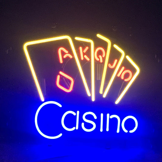 Casino Poker Neon Sign Light
