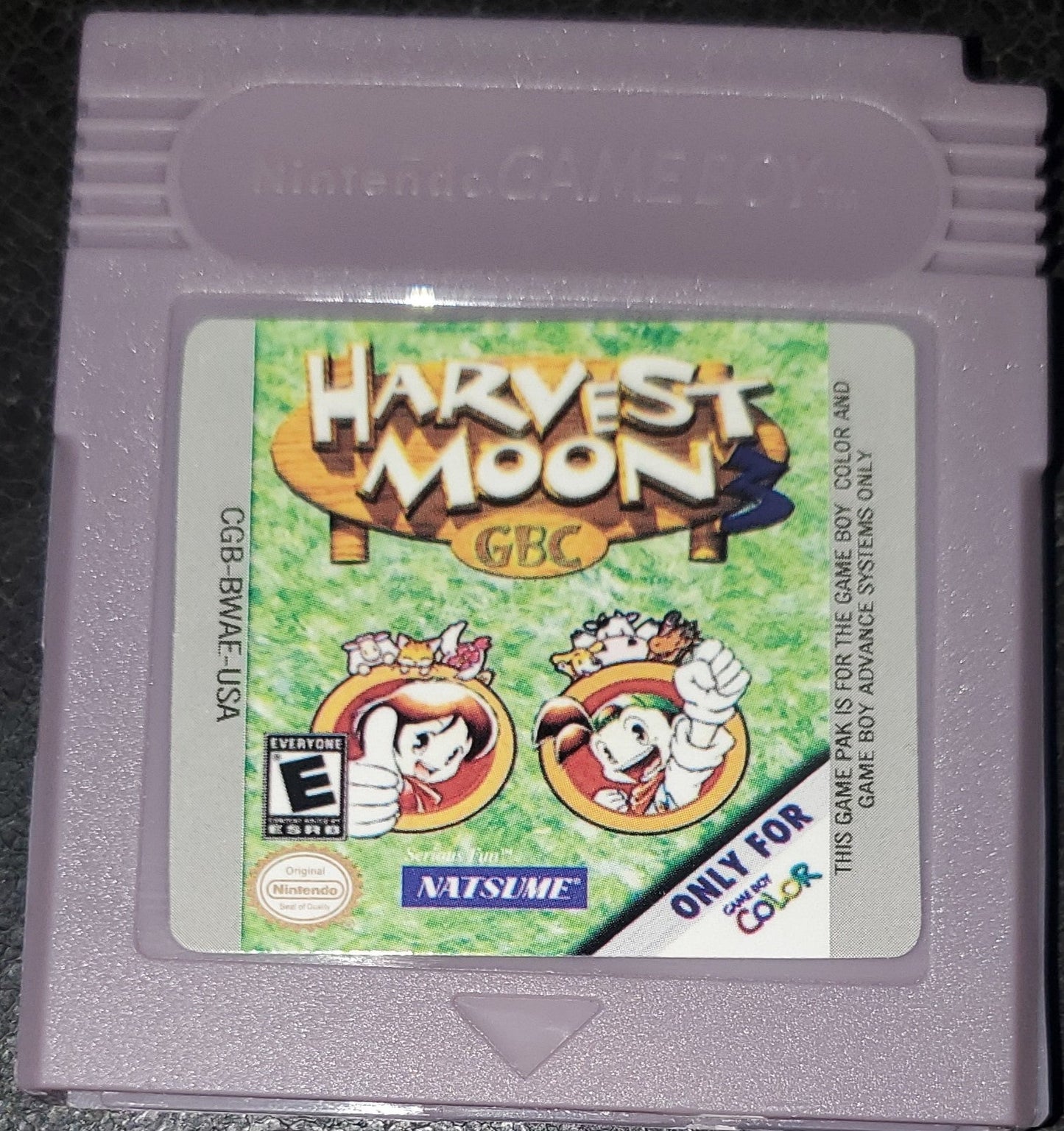 Harvest Moon 3 GBC Gameboy Color Video Game Boy