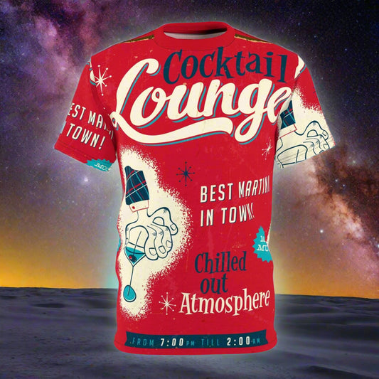 Cocktail Lounge All Over Unisex Tee - Lizard Vigilante