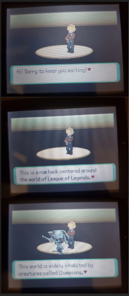 Pokemon League of Legends GBA ROM Hack Video Game Gameboy Advance