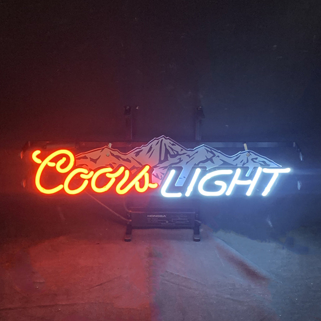 Coors Light with Snow Mountain Neon Signs