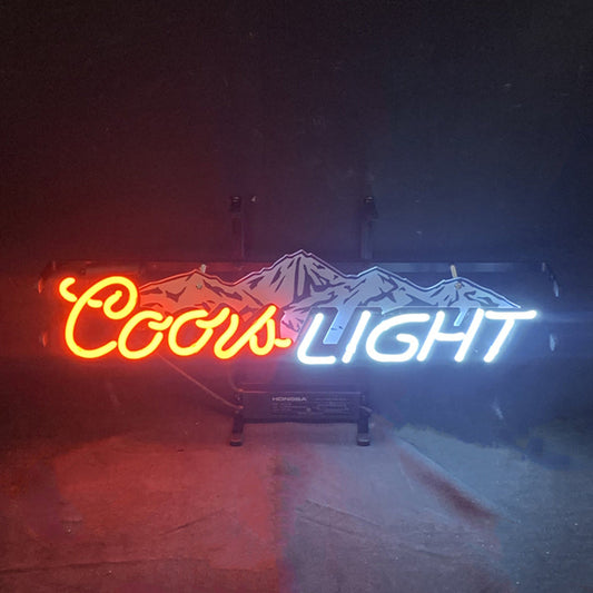Coors Light with Snow Mountain Neon Signs