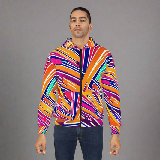 Cray On Unisex Zip Hoodie - Lizard Vigilante