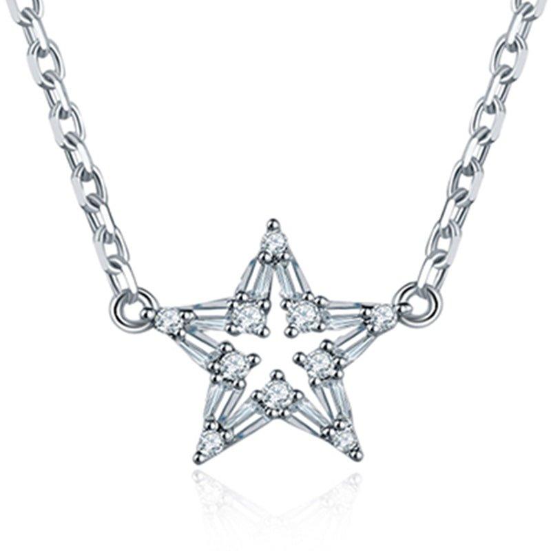 Crystal Star Pendant Necklace