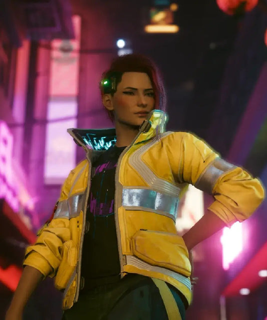 Cyberpunk Edgerunners Yellow Jacket Women's