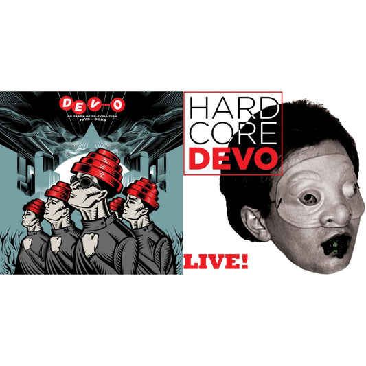 50 Years Of De-Evolution 1973-2023 (2LP) & Hardcore Devo Live! (Colored LP Vinyl)