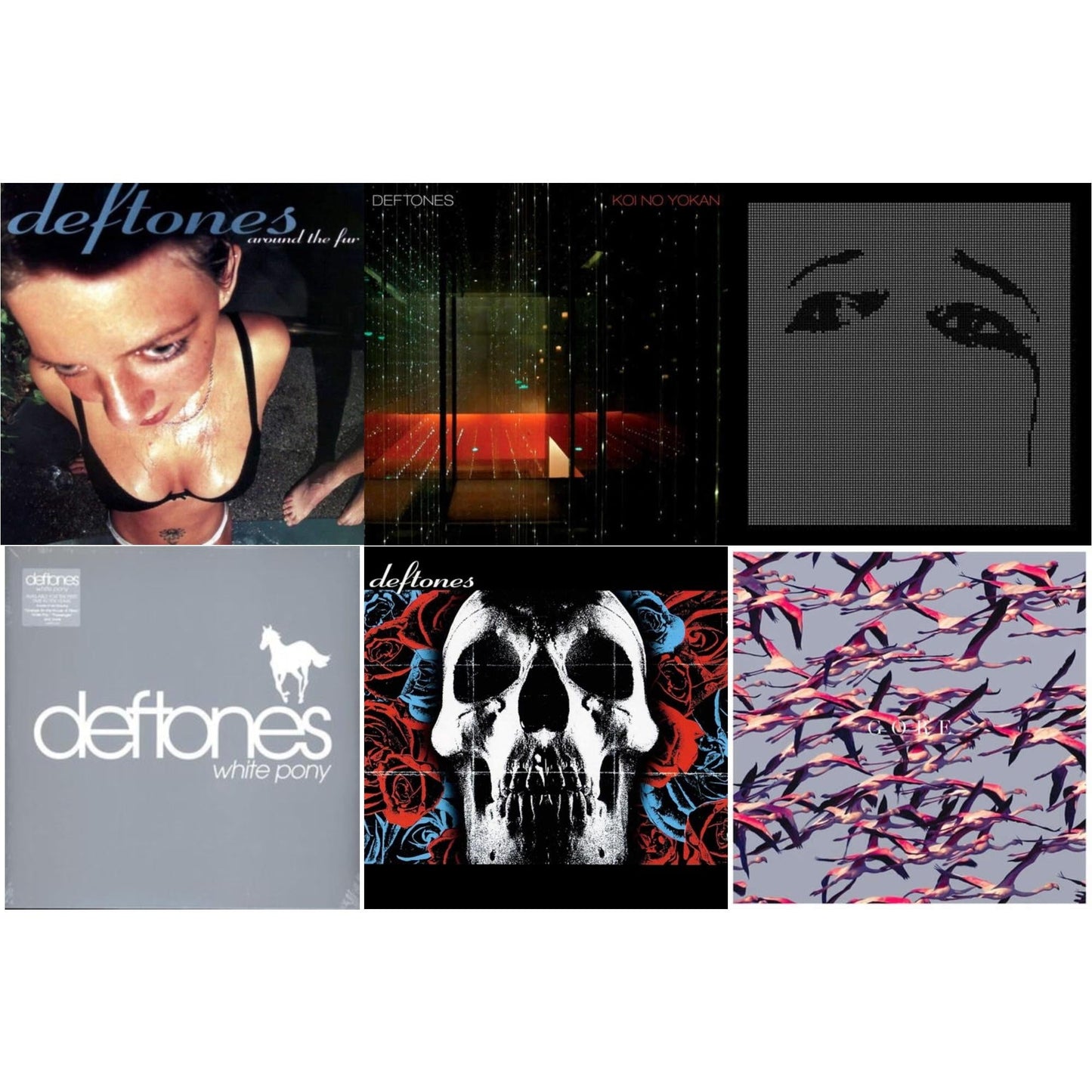 Deftones & Ohms & Gore (White LP Vinyl) & Koi No Yokan & Around The Fur (180G) & White Pony