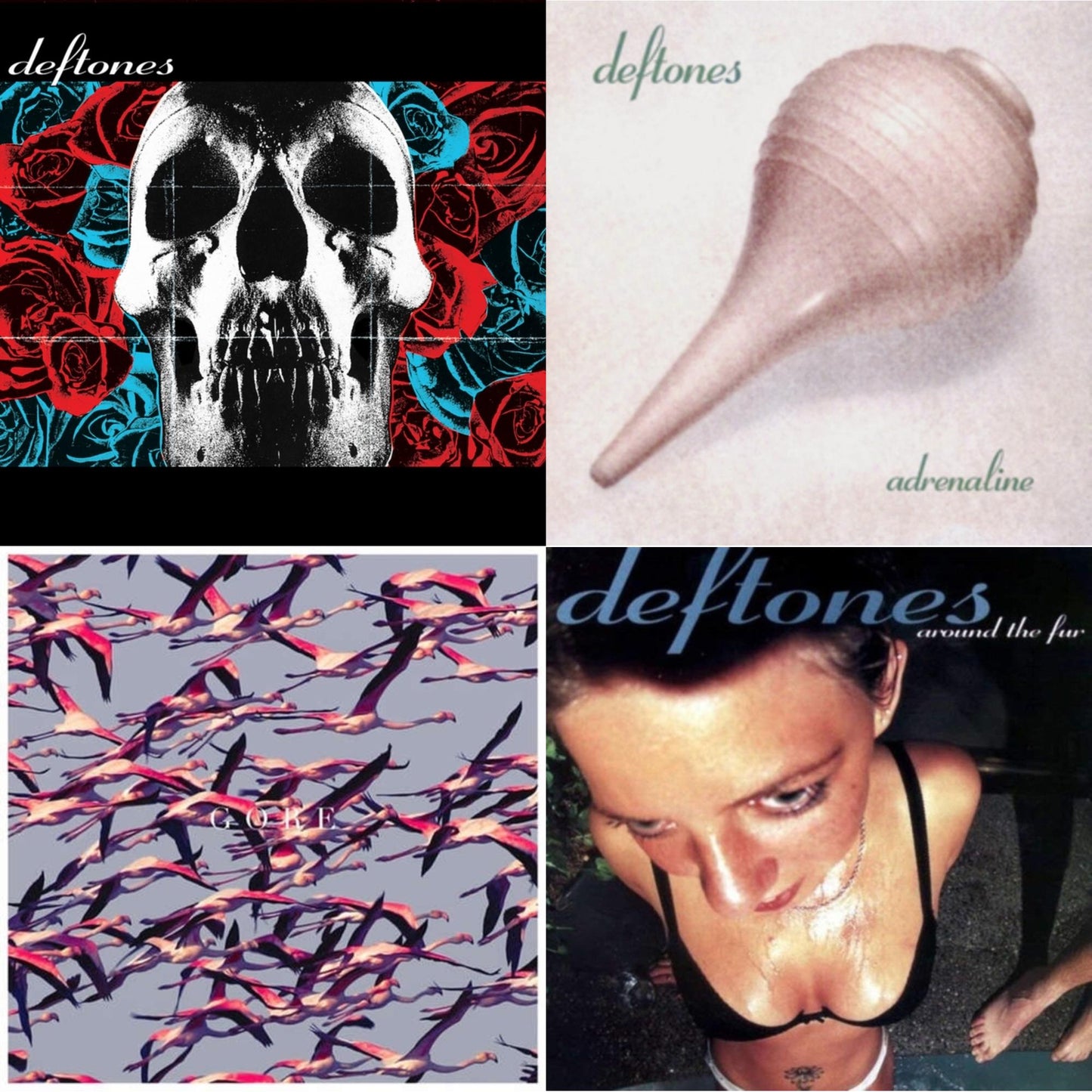 Deftones (X) (20Th Anniversary/Ruby Red LP Vinyl) & Gore (White LP Vinyl) & Around The Fur (180G) & Adrenaline