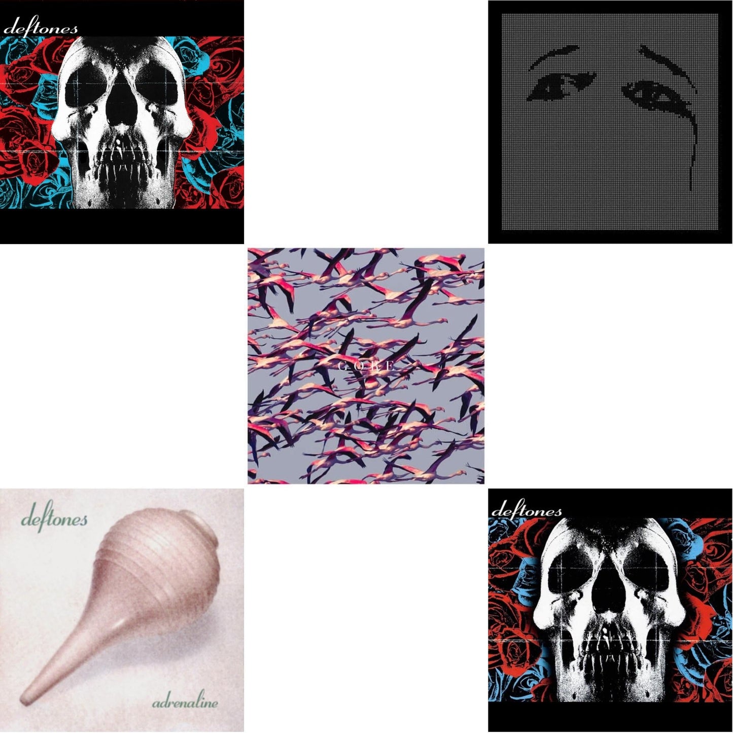 Deftones & Deftones (X) (20Th Anniversary/Ruby Red LP Vinyl) & Ohms & Gore (White LP Vinyl) & Adrenaline