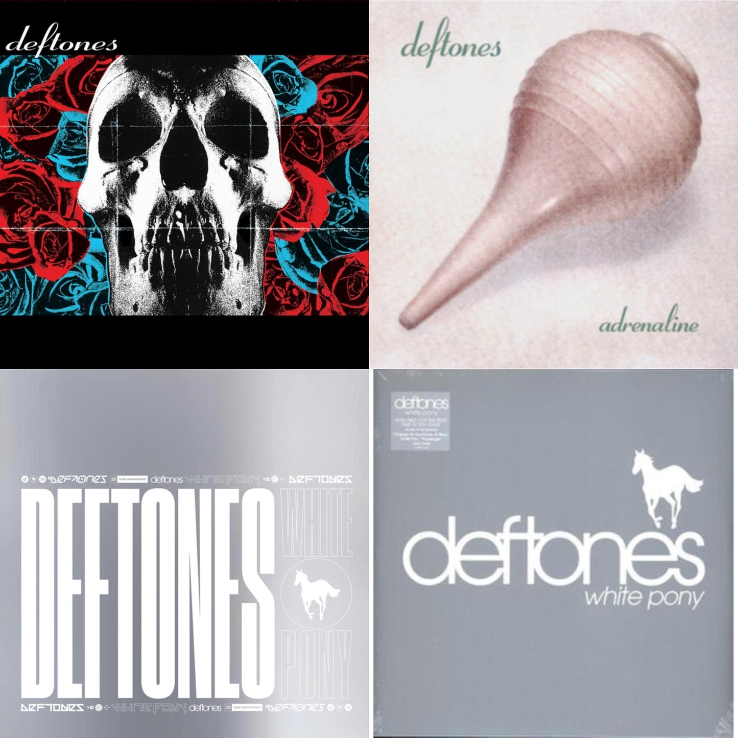 Deftones (X) (20Th Anniversary/Ruby Red LP Vinyl) & White Pony (X) (20Th Anniversary Deluxe Edition/Super Deluxe) & Adrenaline & White Pony