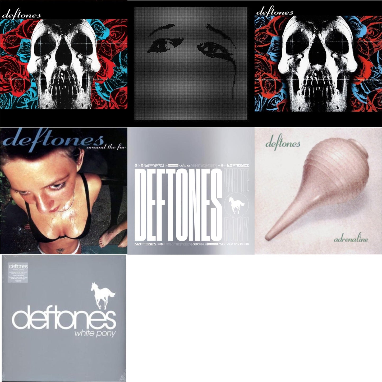 Deftones - Deftones & Deftones (X) (20Th Anniversary/Ruby Red LP Vinyl) & Ohms & White Pony (X) (20Th Anniversary Deluxe Edition/Super Deluxe) & Around The Fur (180G) & Adrenaline & White Pony