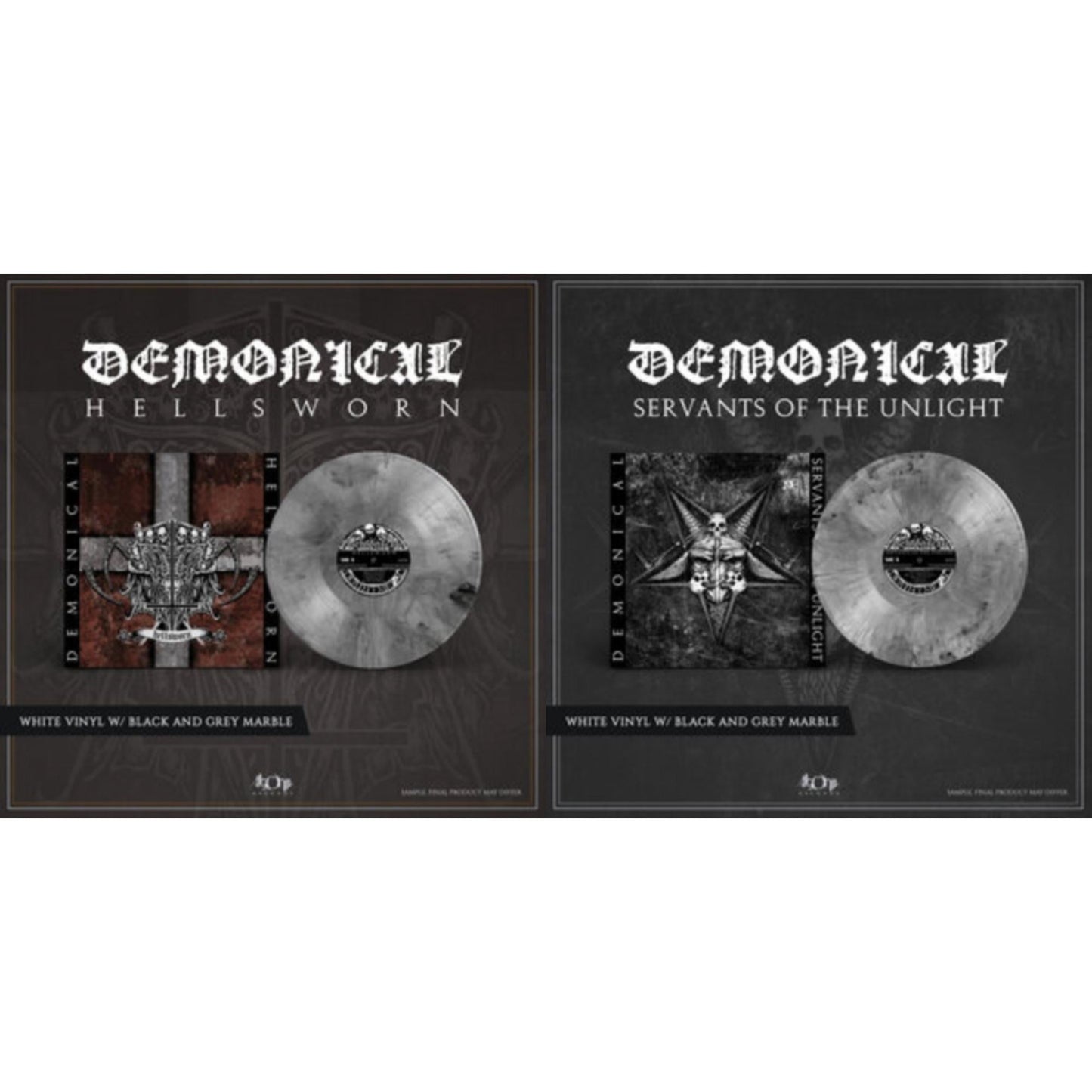 Servants Of Unlight (Limited/White/Grey/Black Marbled LP Vinyl) & Hellsworn (Limited/White/Grey/Black Marbled LP Vinyl)