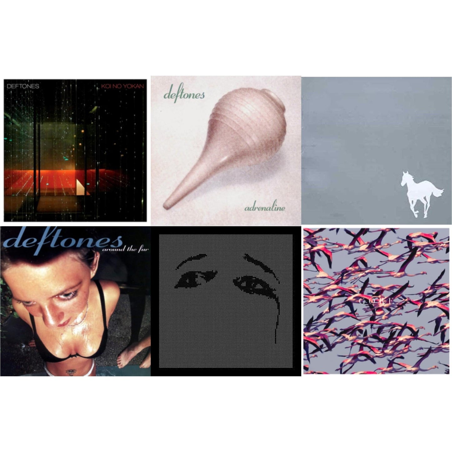Deftones - Adrenaline & Around The Fur & White Pony & Ohms & Gore & Koi No Yokan - CD Bundle