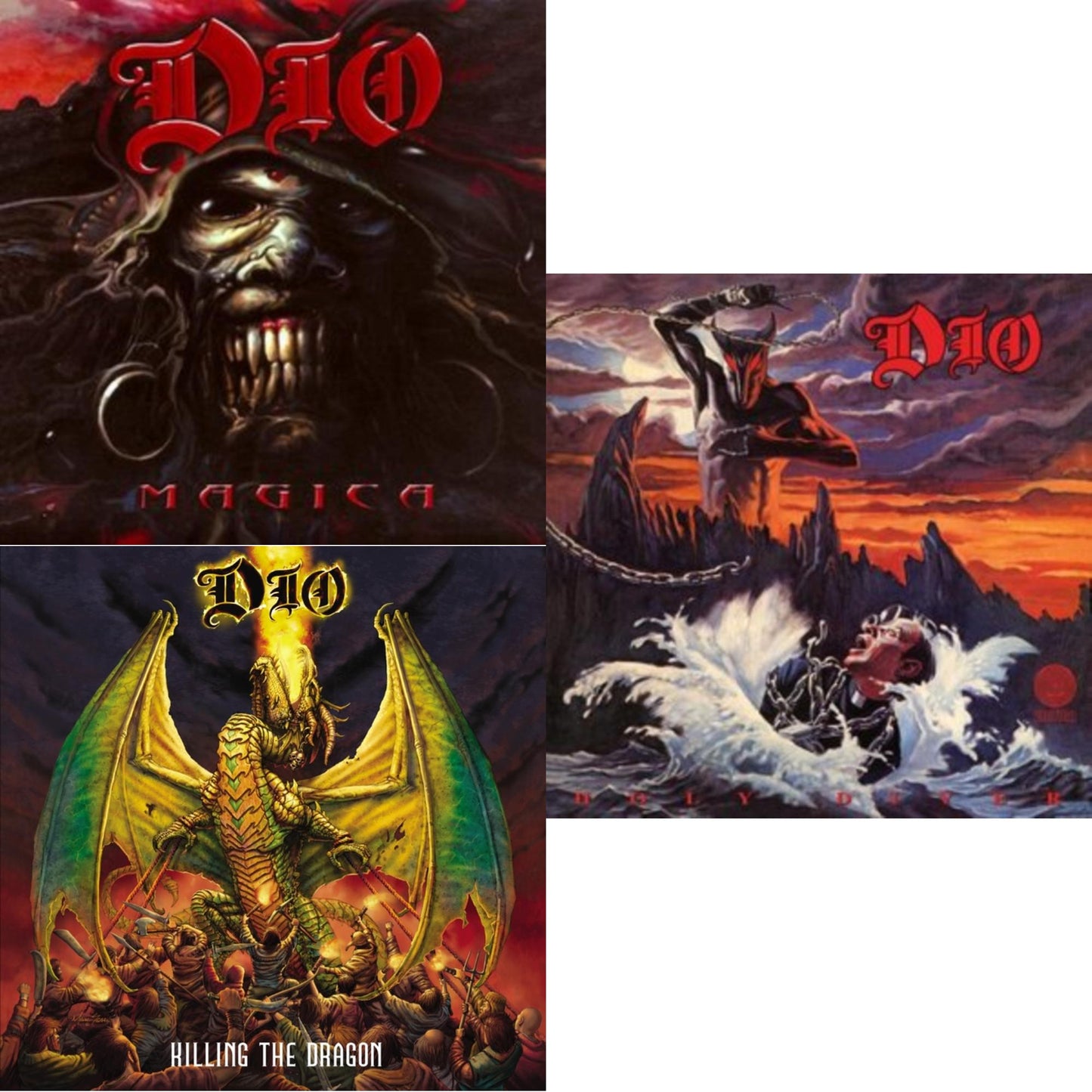 Magica & Killing The Dragon (Red & Orange Swirl LP Vinyl) & Holy Diver