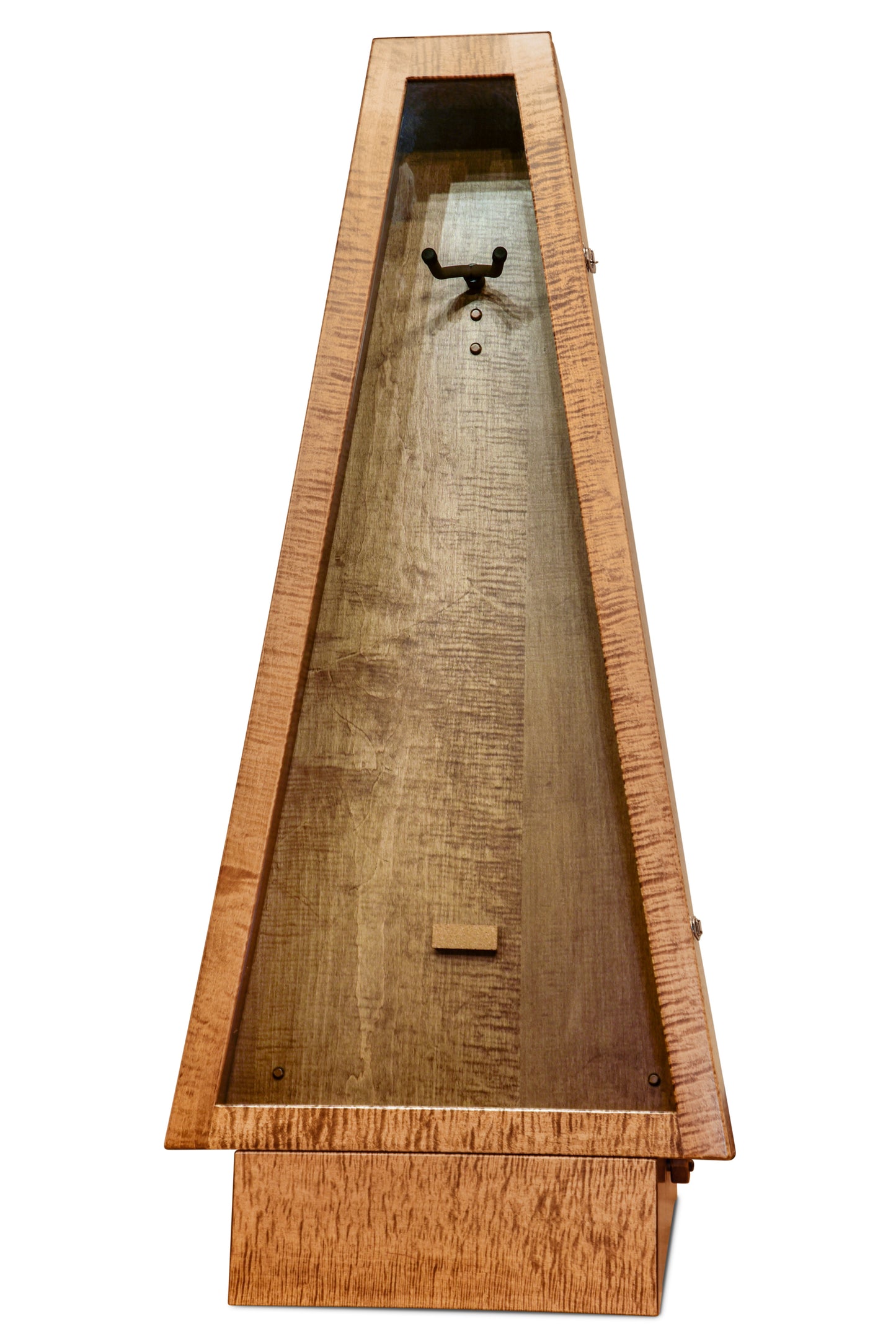 ClimaStand Triangle Humidor with Base - Flamed Maple With Provincial Stain