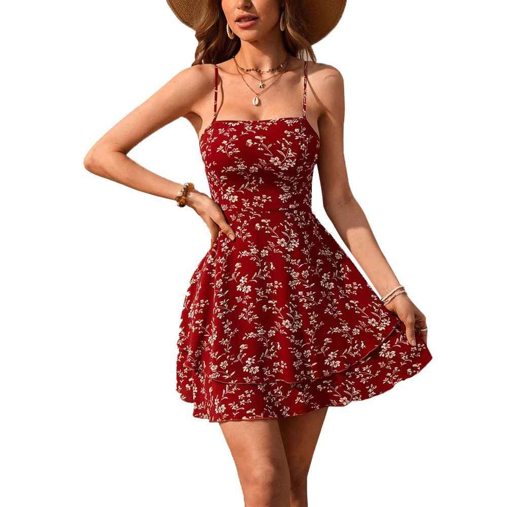 European Sexy Backless : Camisole Vacation Dress