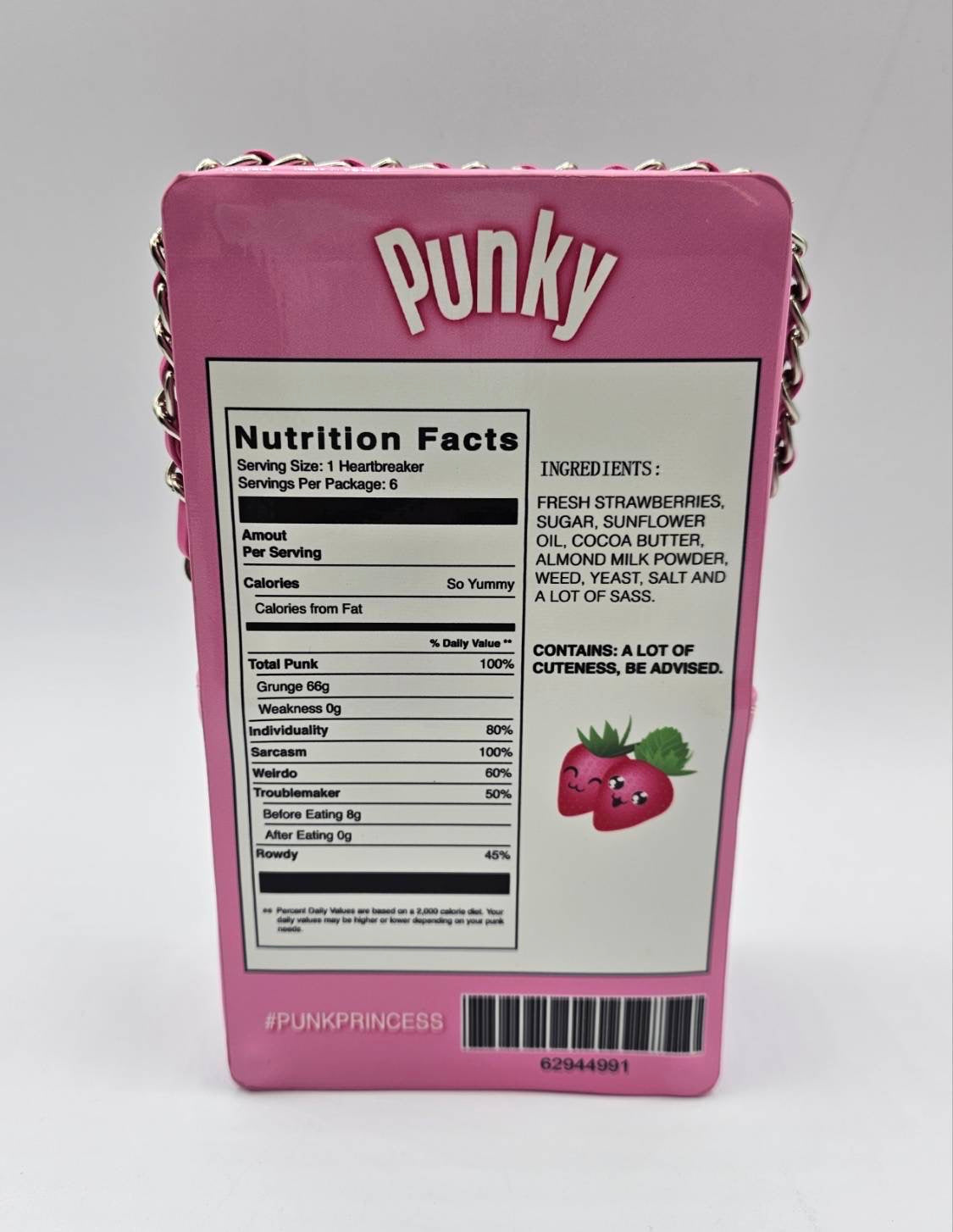 Snakk Attakk Pink Pocky Style Crossbody Bag