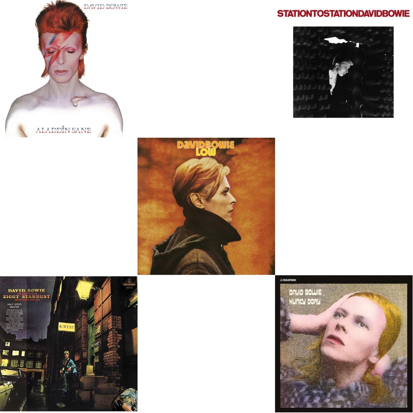 Low (2017 Remaster) & Station To Station (2016 Remastered Version) & Rise & Fall Of Ziggy Stardust & The Spiders From Mars (2012 Remaster/Half-Speed Master) & Aladdin Sane & Hunky Dory