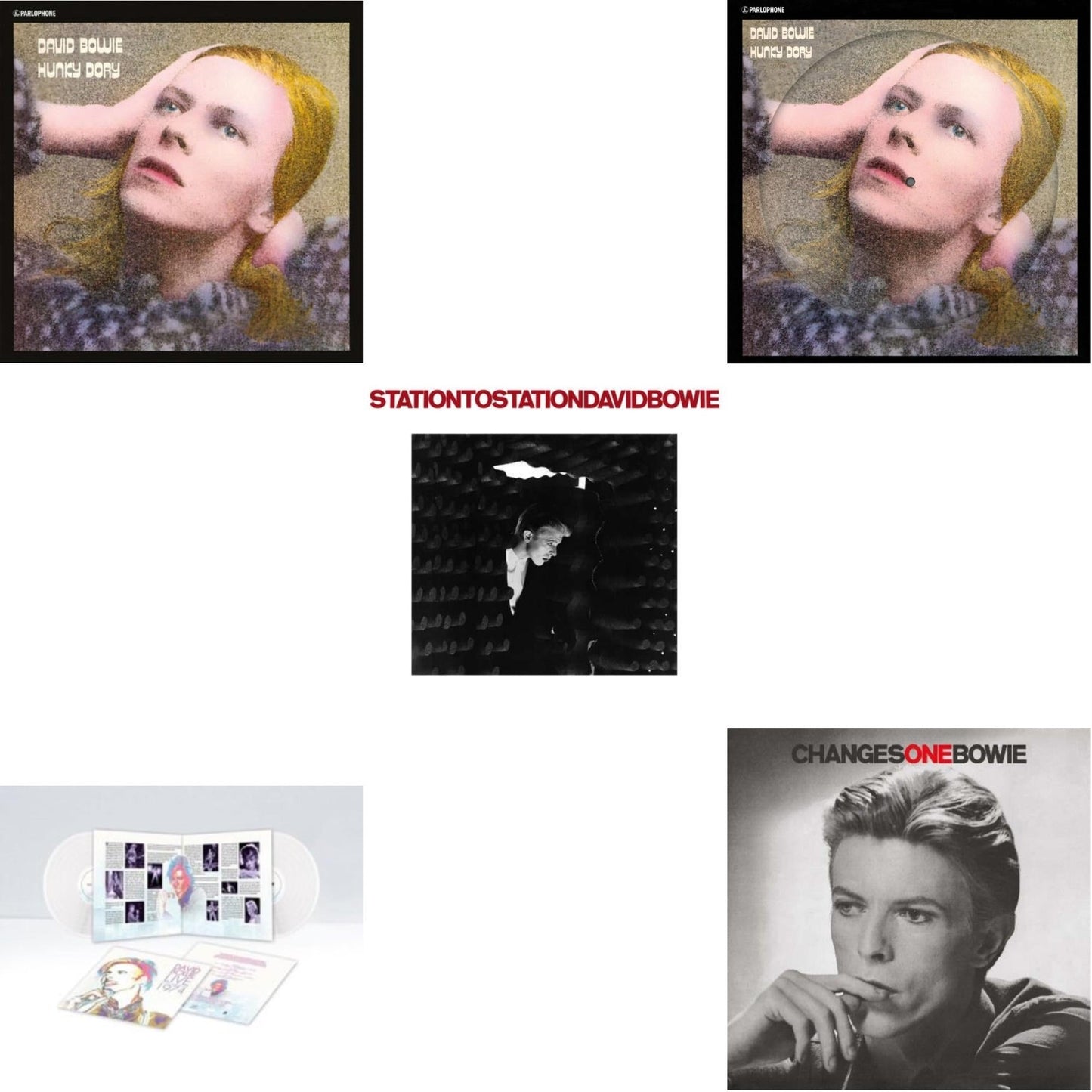 Station To Station (2016 Remastered Version) & Changesonebowie (180G) & Hunky Dory (2015 Remaster/50Th Anniv/Picture Disc) & Live Los Angeles 1974 (White LP Vinyl/Limited) & Hunky Dory