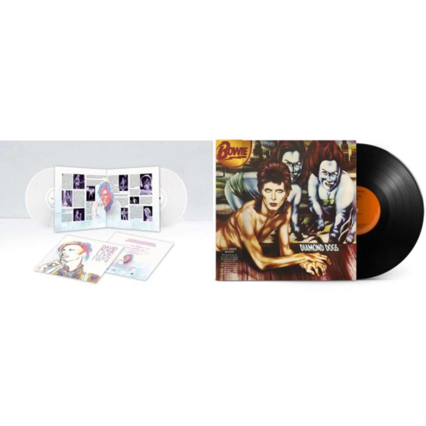 Live Los Angeles 1974 (White LP Vinyl/Limited) & Diamond Dogs (50Th Anniversary Half Speed Master)