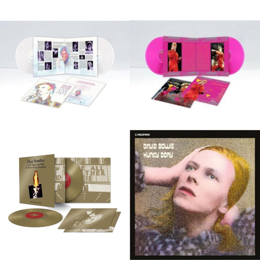 Montreal '87 (Limited/Pink LP Vinyl) & Live Los Angeles 1974 (White LP Vinyl/Limited) & Ziggy Stardust & The Spiders From Mars Ost (50Th Anniversary/2LP) & Hunky Dory
