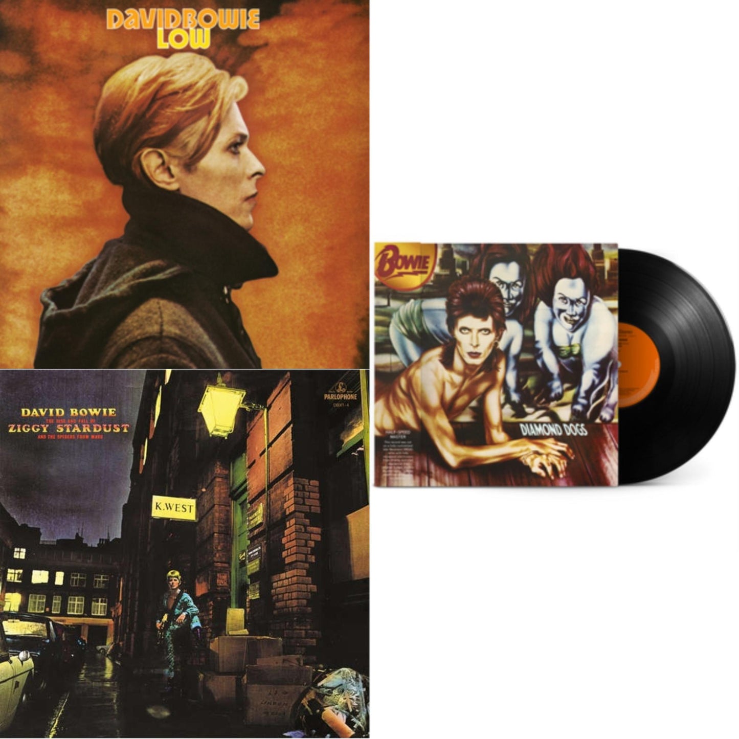 Low (2017 Remaster) & Diamond Dogs (50Th Anniversary Half Speed Master) & Rise & Fall Of Ziggy Stardust (2012 Remaster)