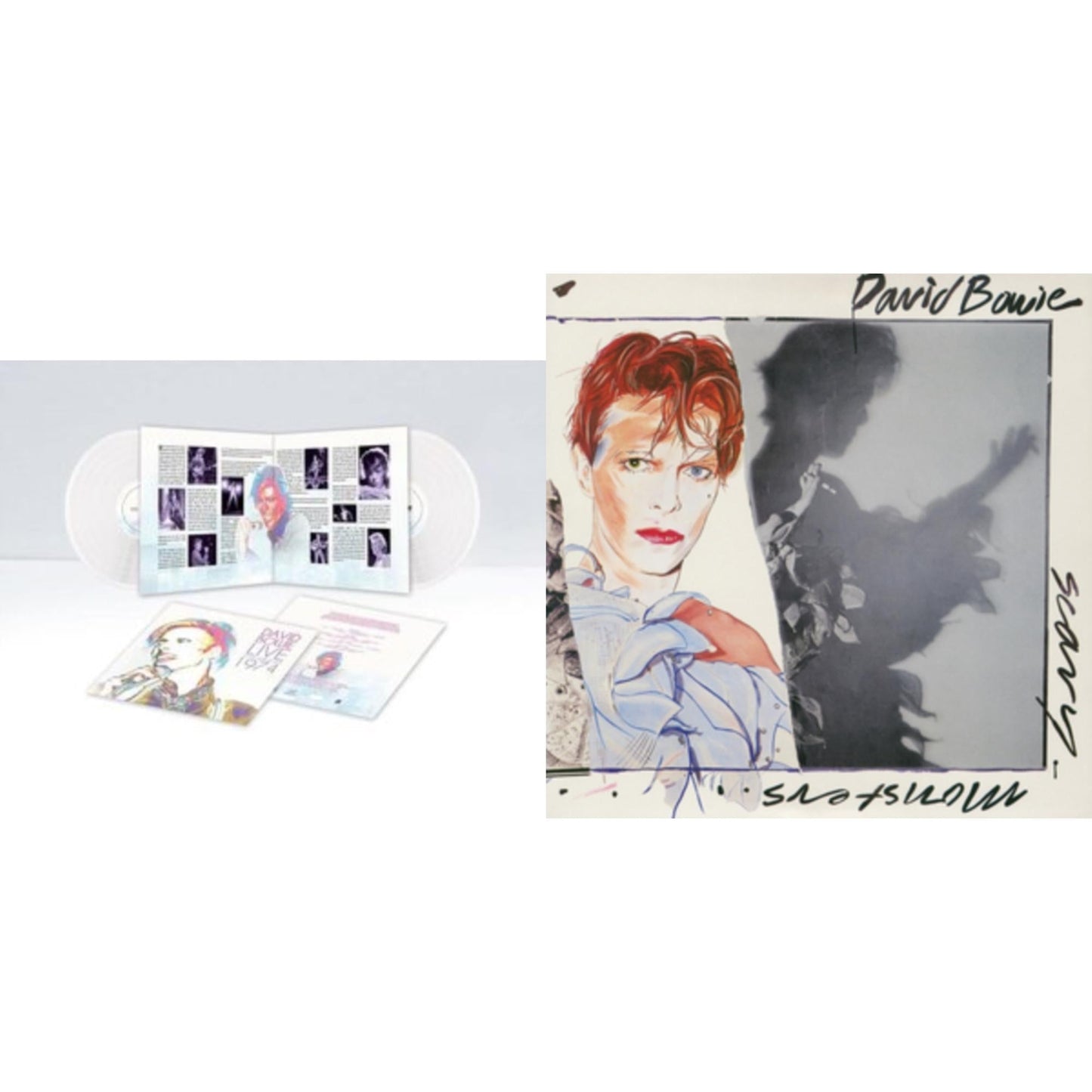 Scary Monsters (& Super Creeps) (2017 Remaster) & Live Los Angeles 1974 (White LP Vinyl/Limited)