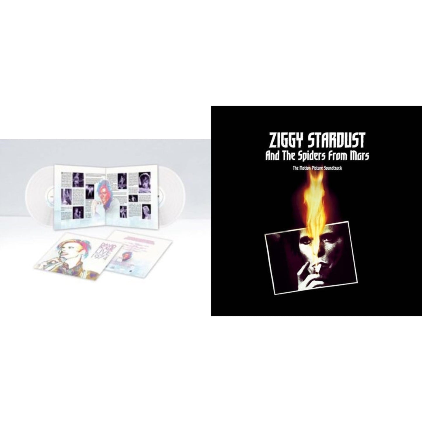 Live Los Angeles 1974 (White LP Vinyl/Limited) & Ziggy Stardust & The Spiders From Mars Ost (2LP)