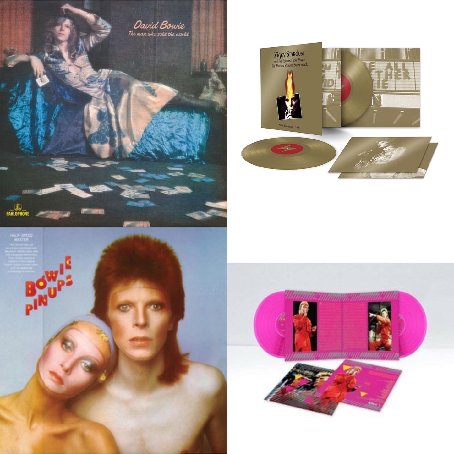 Montreal '87 (Limited/Pink LP Vinyl) & Pinups (2015 Remaster) & Ziggy Stardust & The Spiders From Mars Ost (50Th Anniversary/2LP) & Man Who Sold The World (2015 Remaster)