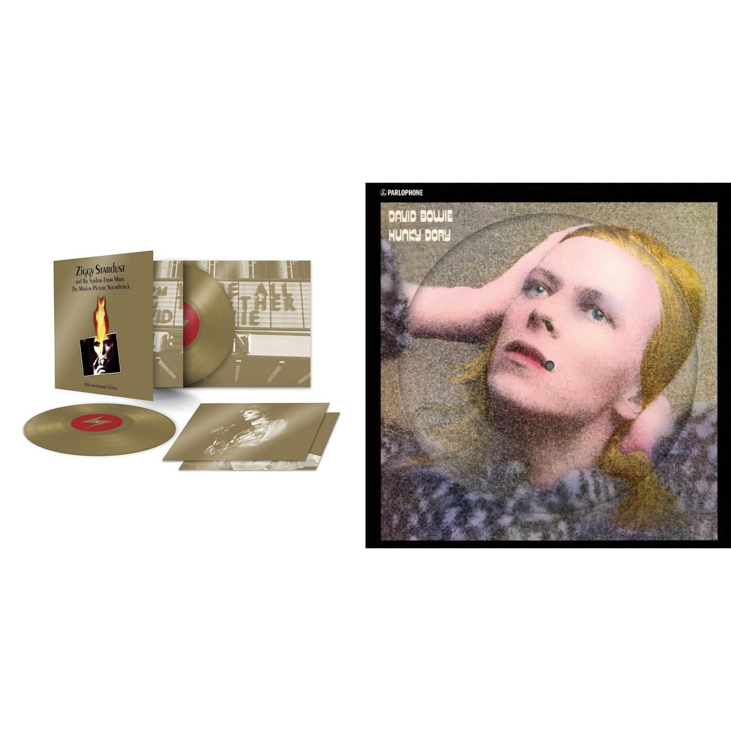 Hunky Dory (2015 Remaster/50Th Anniv/Picture Disc) & Ziggy Stardust & The Spiders From Mars Ost (50Th Anniversary/2LP)