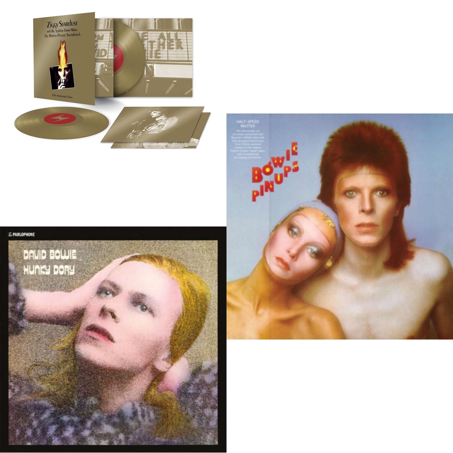 Pinups (2015 Remaster) & Ziggy Stardust & The Spiders From Mars Ost (50Th Anniversary/2LP) & Hunky Dory