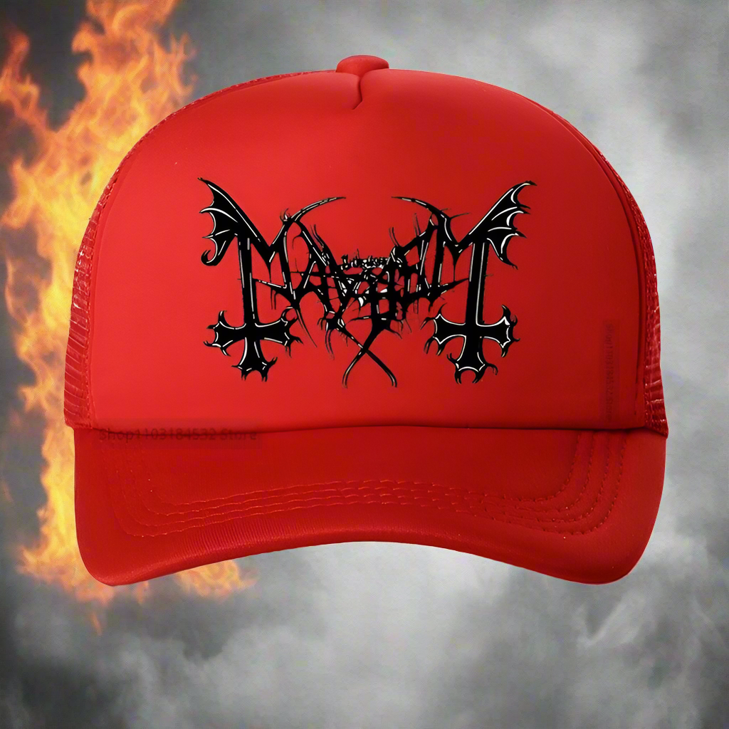 Mayhem Death Hat - Norwegian Heavy Metal Fashion Snapback - Premium hat from Lizard Vigilante - Just $23.88! Shop now at Lizard Vigilante