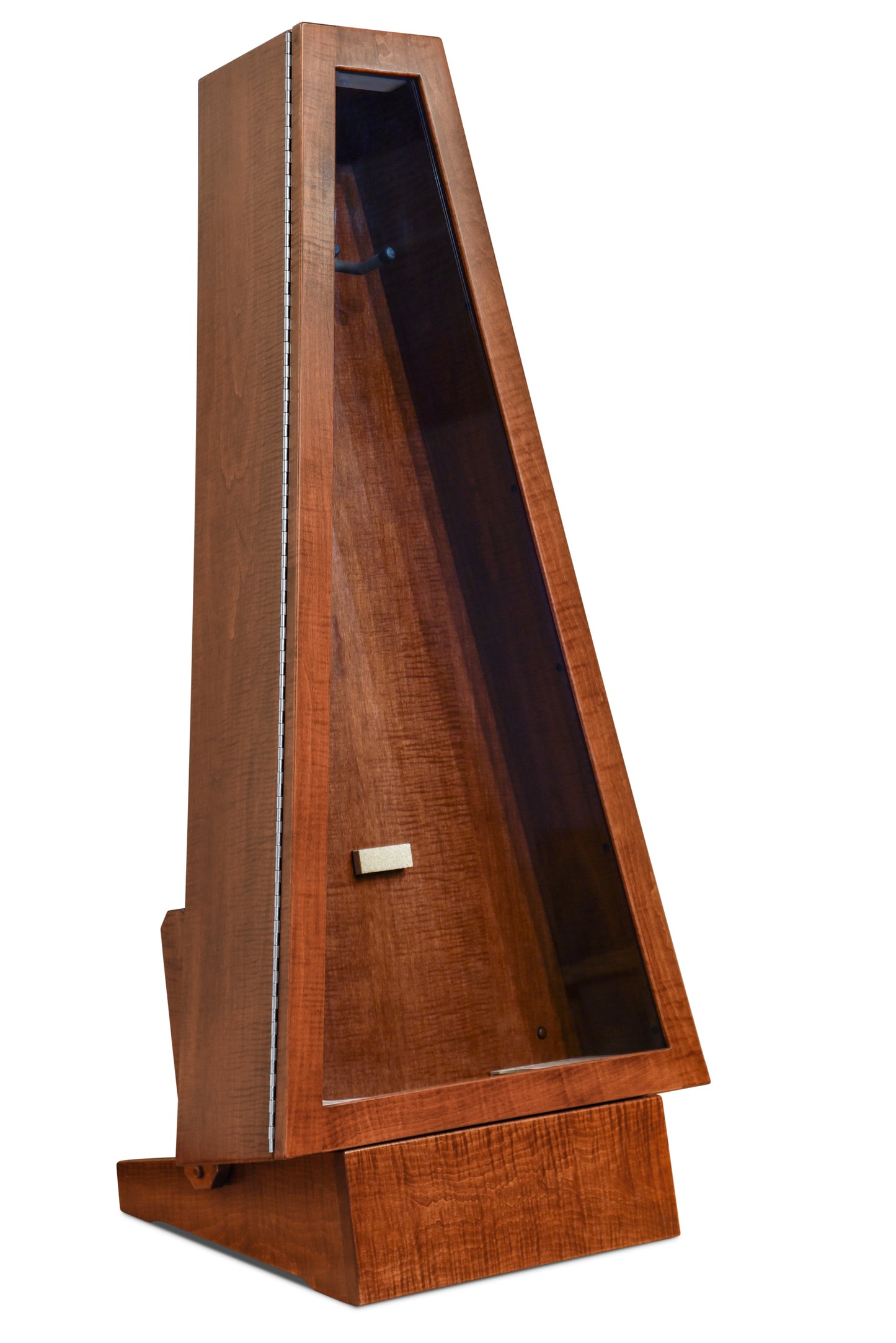 ClimaStand Triangle Humidor with Base - Flame maple with Acres Stain