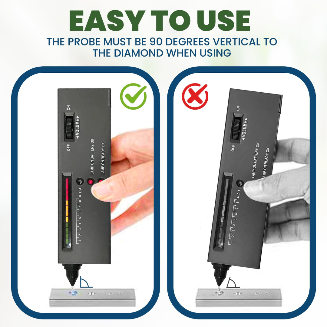 GTE Gold Silver Diamond Tester Selector Gemstone Jewelers Testing Kit Digital Electronic Tool