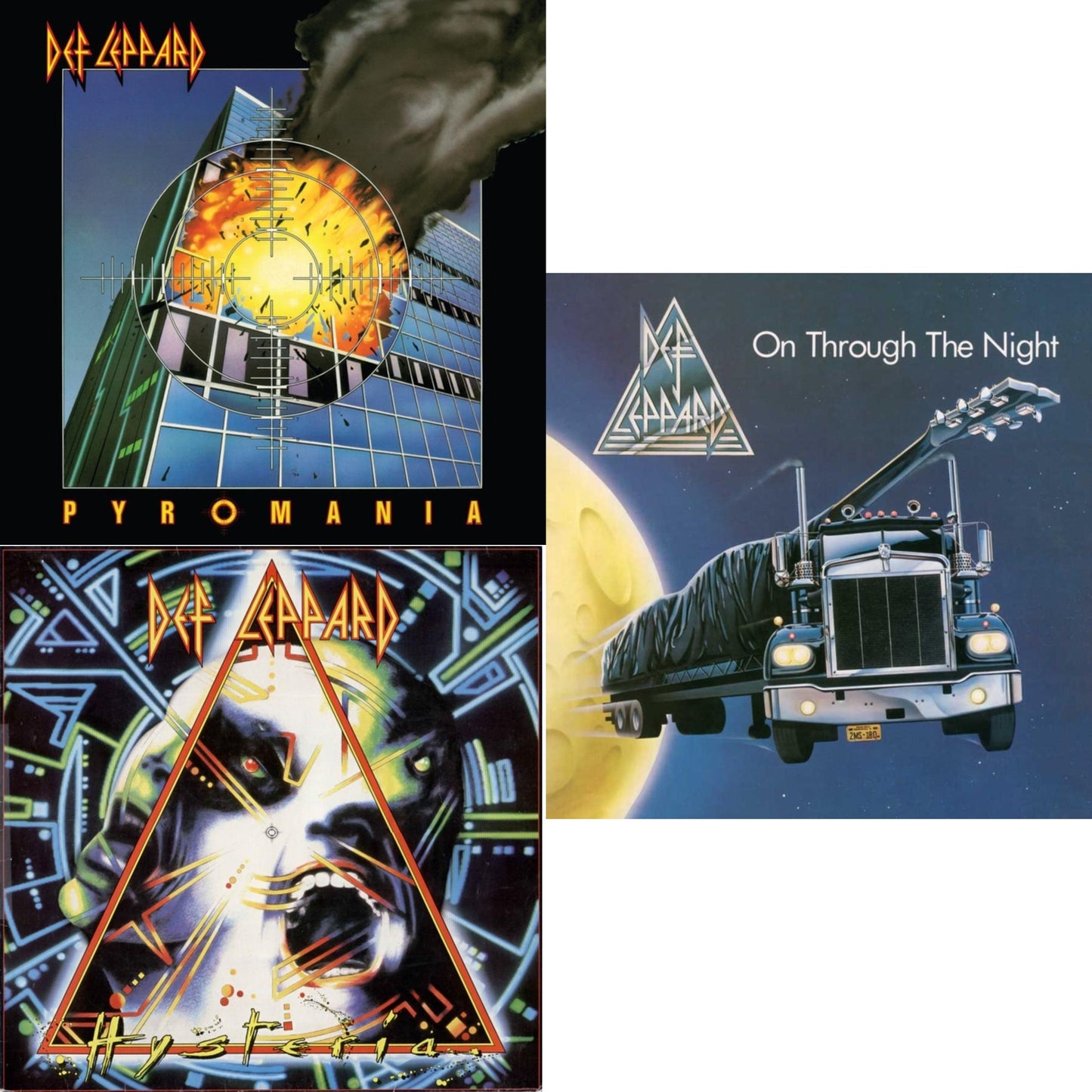 Pyromania (40Th Anniversary) (Deluxe/2CD) & Hysteria (30Th Anniversary Edition) & On Through The Night