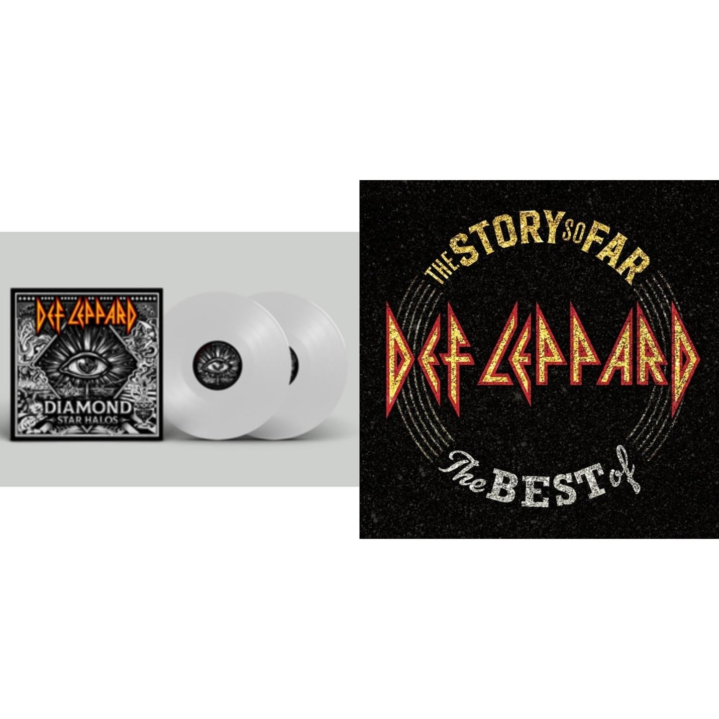 Diamond Star Halos (Clear Vinyl/2LP) & Story So Far: The Best Of Def Leppard (2 LP)